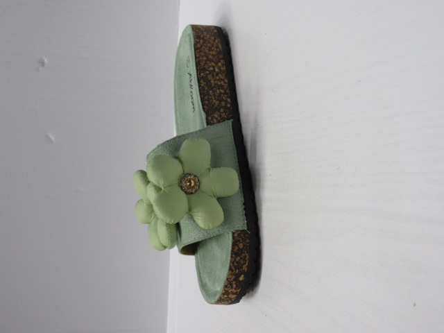 Klapki Damskie WL583 GREEN 36-41 1
