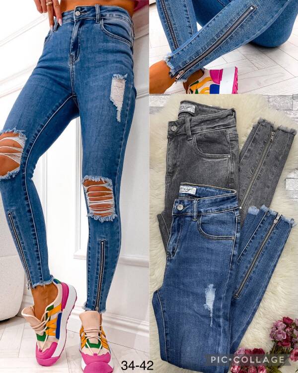 Jeansy damskie 5484 1 kolor 34-42 1