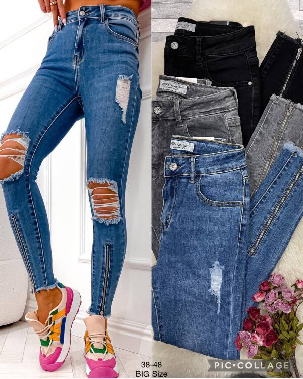 Jeansy damskie 5486 1 kolor 38-48