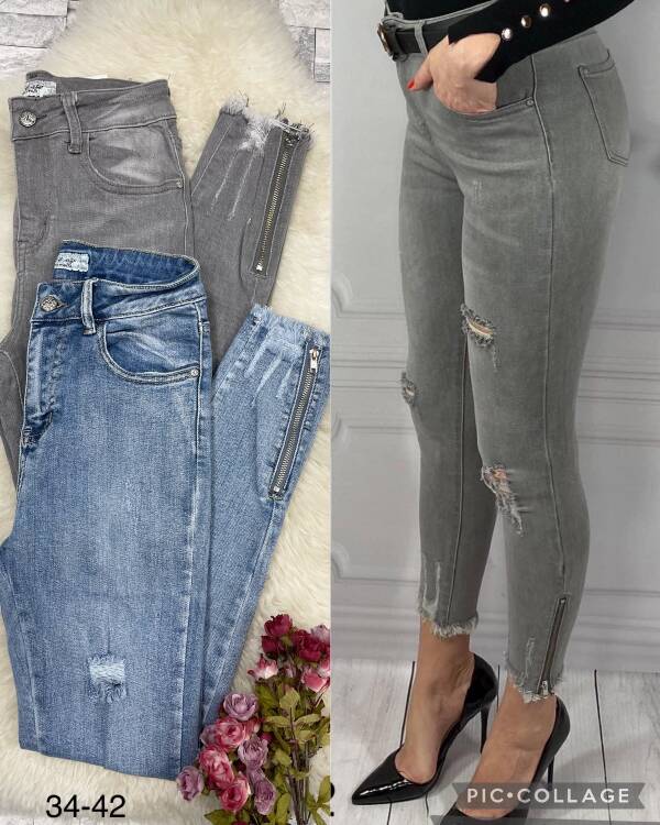 Jeansy damskie 5487 1 kolor 34-42 1