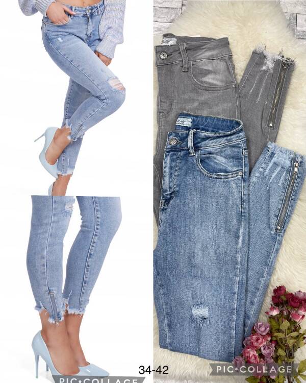 Jeansy damskie 5488 1 kolor 34-42