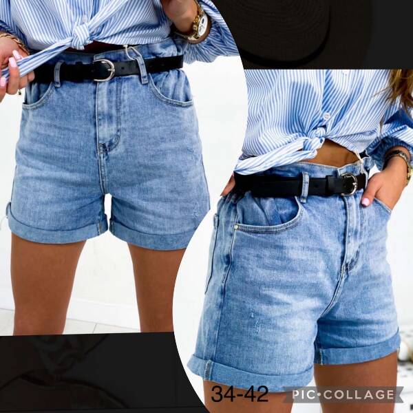 Szorty jeansowe damskie 5519 1 kolor 34-42