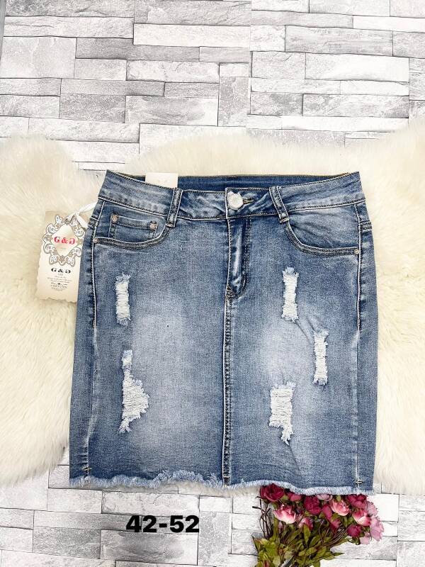 Spódnice jeansowe damskie 5520 1 kolor 42-52 1
