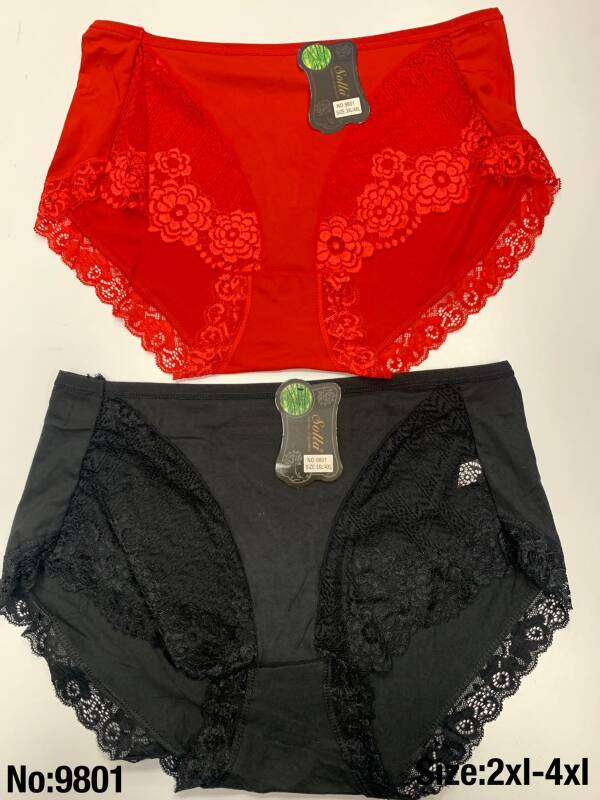 Majtki damskie 9801 Mix kolor 2XL-4XL
