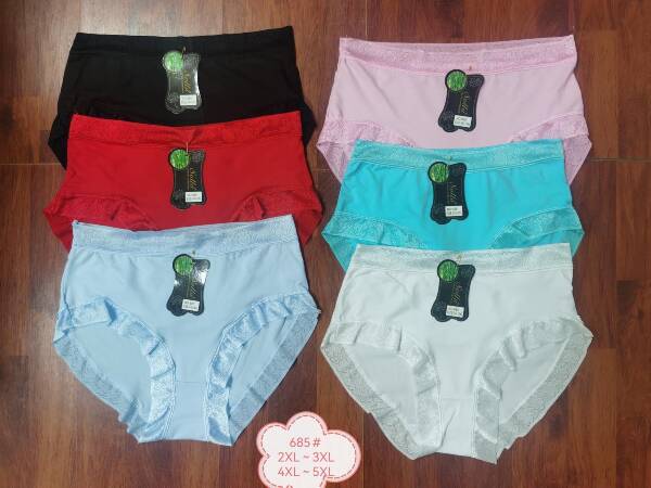 Majtki damskie 685 Mix kolor 2XL-5XL 1