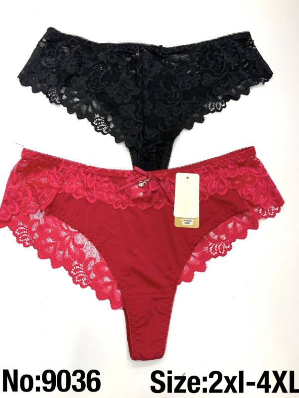 Stringi damskie 9036 Mix kolor 2XL-4XL