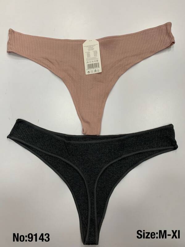 Stringi  damskie 9143 Mix kolor M-XL