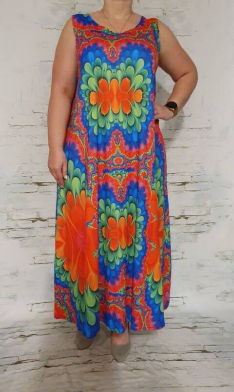 Sukienka damskie 5884 Mix kolor Standard (Towar Polskie)