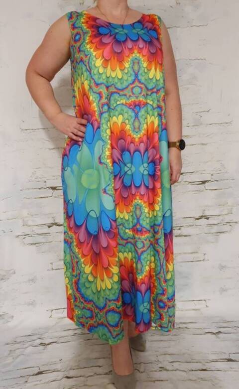 Sukienka damskie 5889 Mix kolor Standard (Towar Polskie)