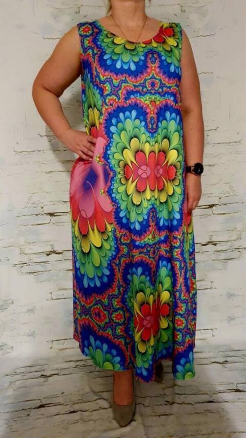 Sukienka damskie 5893 Mix kolor Standard (Towar Polskie)