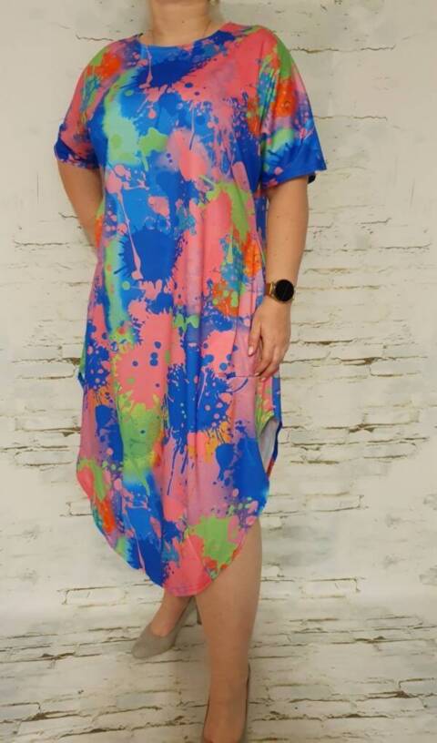 Sukienka damskie 5896 Mix kolor Standard (Towar Polskie) 1