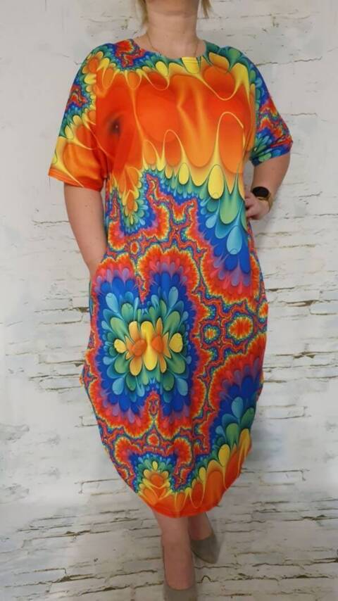 Sukienka damskie 5902 Mix kolor Standard (Towar Polskie) 1