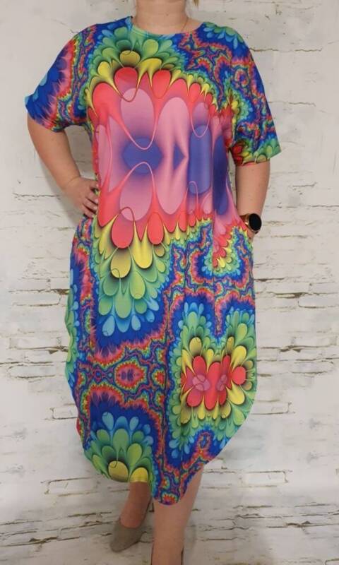 Sukienka damskie 5905 Mix kolor Standard (Towar Polskie)