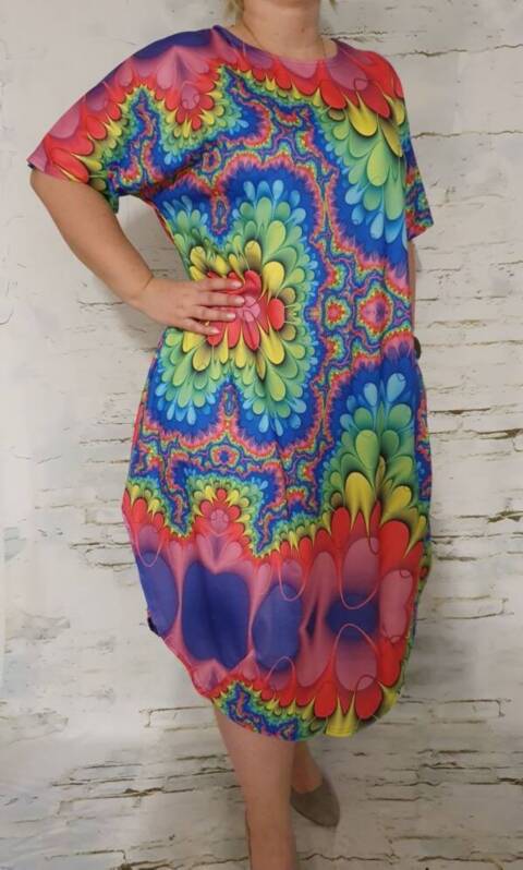 Sukienka damskie 5908 Mix kolor Standard (Towar Polskie)