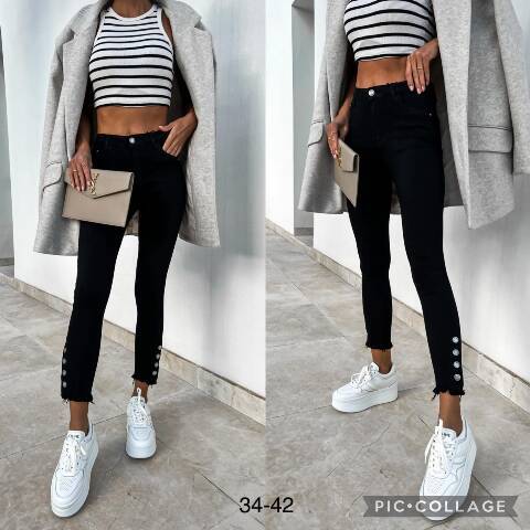 Jeansy  damskie 6174 1 kolor XS-XL 1