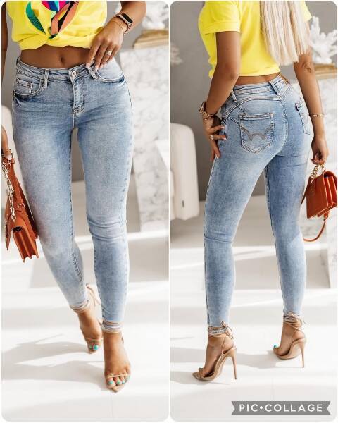 Jeansy  damskie 6178 1 kolor XS-XL 1