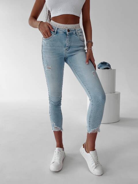 Jeansy  damskie 6186 1 kolor XS-XL