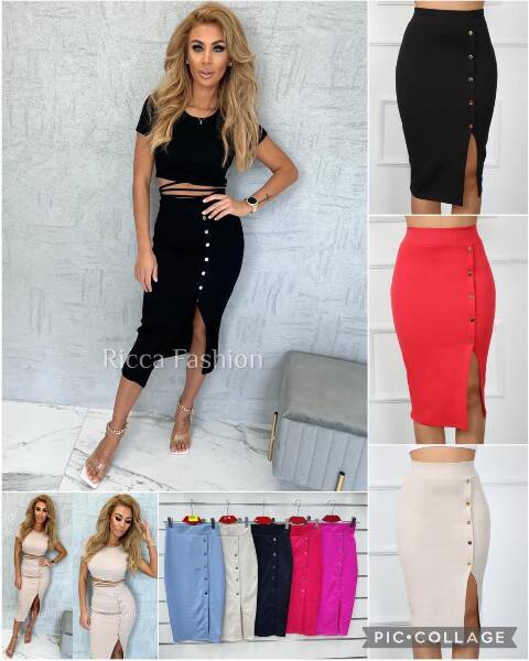 Spódnica damskie 6201 1 kolor S-L 1