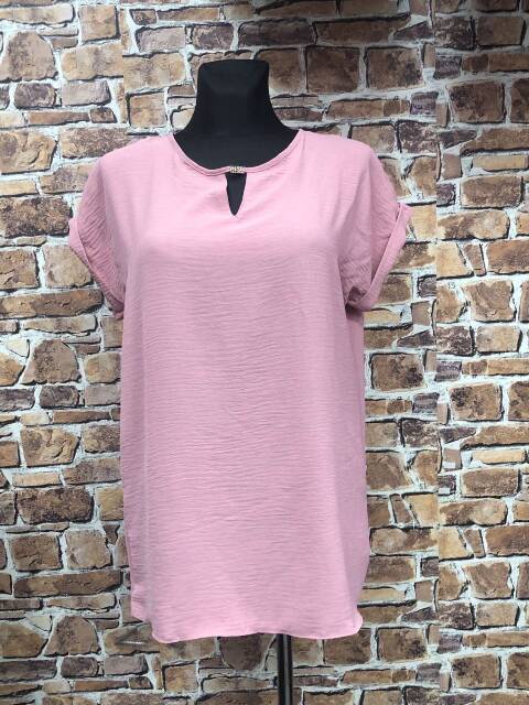 Bluzka damskie 6520 1 kolor L-4XL (Towar Polskie)