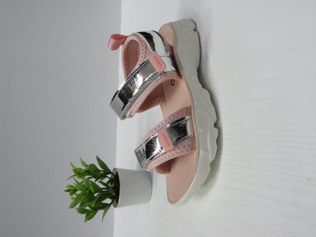 Sandały Dziecięce D939 PINK/SILVER 26-31