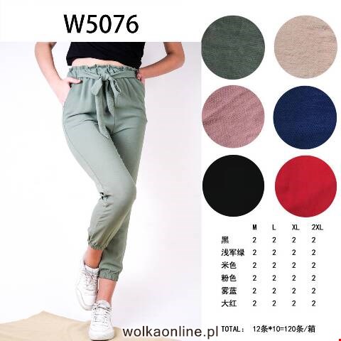 Spodnie damskie W5076 Mix kolor M-2XL