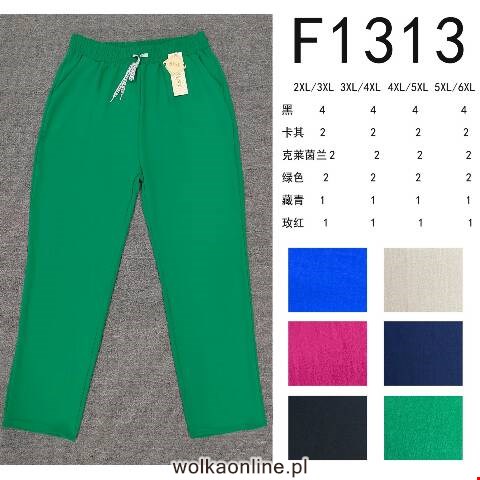 Spodnie damskie F1313 Mix kolor 2XL-6XL