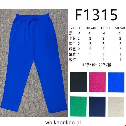 Spodnie damskie F1315 Mix kolor 2XL-6XL