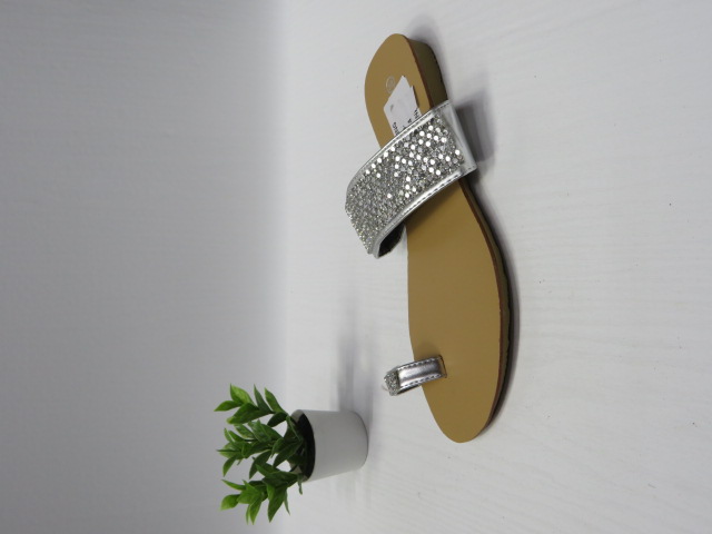 Klapki Damskie  0050-2 SILVER 36-41