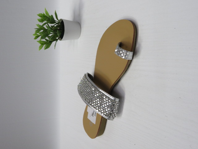 Klapki Damskie  0050-2 SILVER 36-41 1