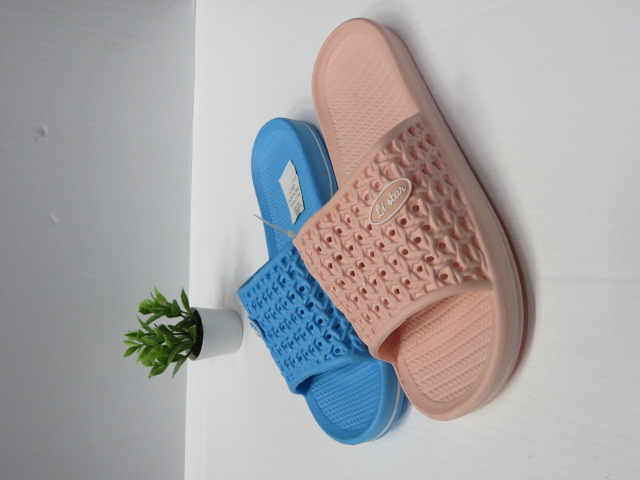 Klapki Damskie 9019B BLUE/GOLD/PINK/NAVY/GREY 37-42