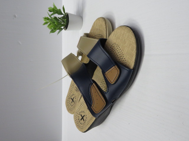 Klapki Damskie 2955 WINE/BEIGE/NAVY 36-41 1