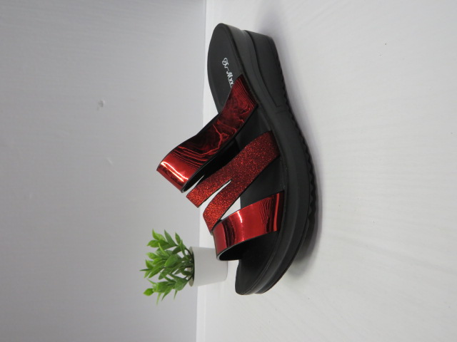 Klapki Damskie 999-25 RED 36-41