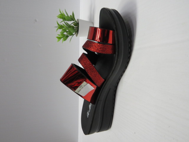 Klapki Damskie 999-25 RED 36-41 1