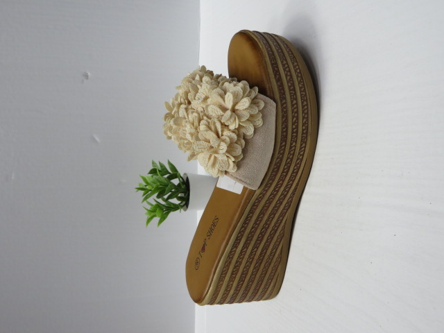 Klapki Damskie WH-515 BEIGE 36-41