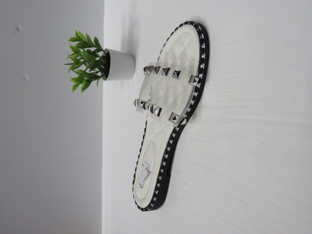 Klapki Damskie F-58 WHITE 36-41 1