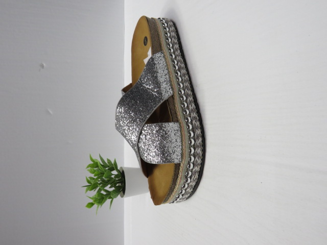 Klapki Damskie YT-20 SILVER 36-41