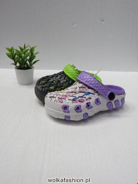 Kapcie Dziecięce 6303 GREY/ROYAL/WHITE/FUXIA 21-26