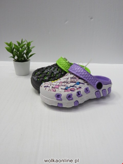Kapcie Dziecięce 6303 GREY/ROYAL/WHITE/FUXIA 21-26
