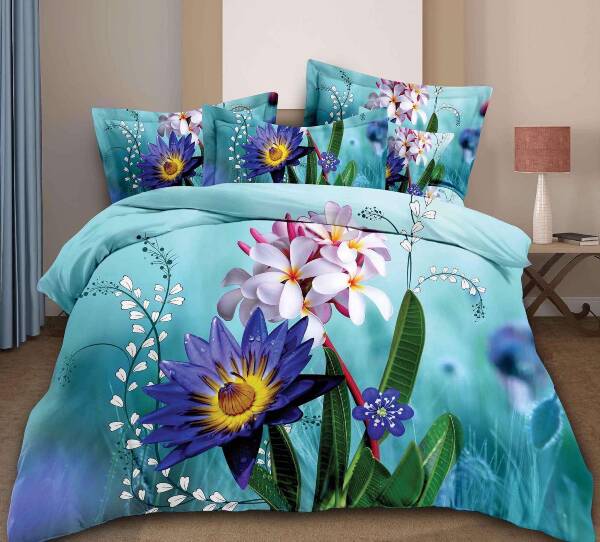 Komplet pościeli 4 części 5929 Mix wzory 200x220