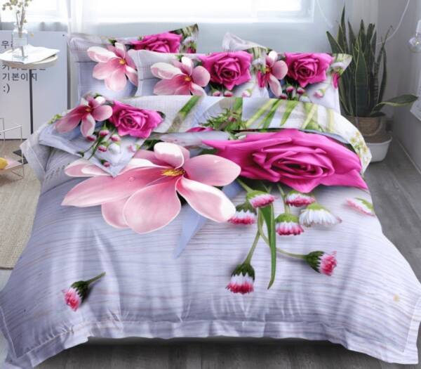 Komplet pościeli 4 części 5930 Mix wzory 200x220 1