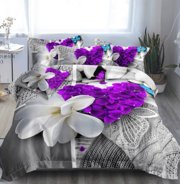 Komplet pościeli 4 części 5934 Mix wzory 200x220