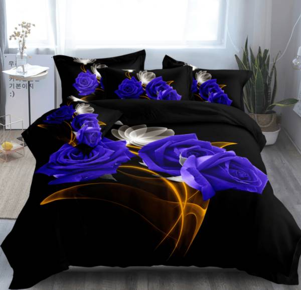 Komplet pościeli 4 części 5936 Mix wzory 200x220