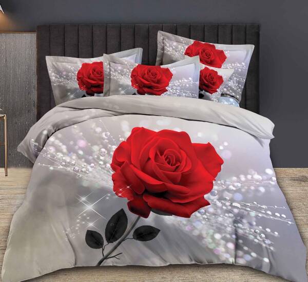 Komplet pościeli 4 części 5942 Mix wzory 200x220