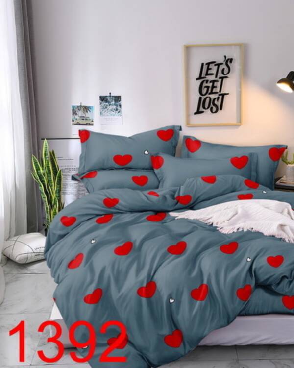 Komplet pościeli 3 części 5947 Mix wzory 200x220