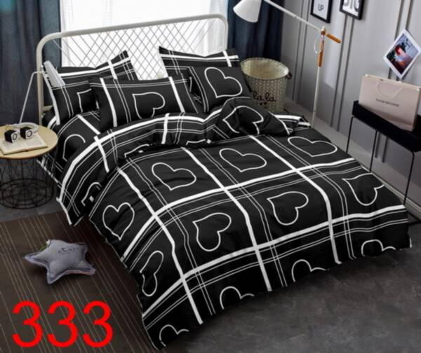 Komplet pościeli 3 części 5948 Mix wzory 200x220