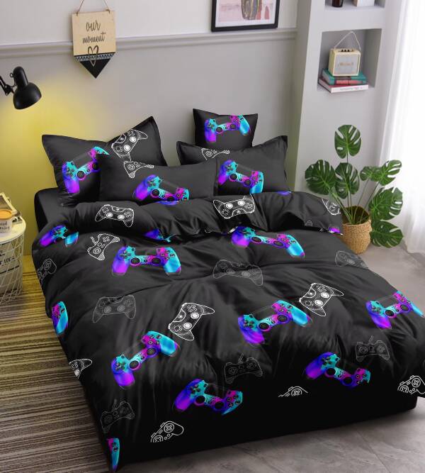 Komplet pościeli 3 części 5949 Mix wzory 200x220 1