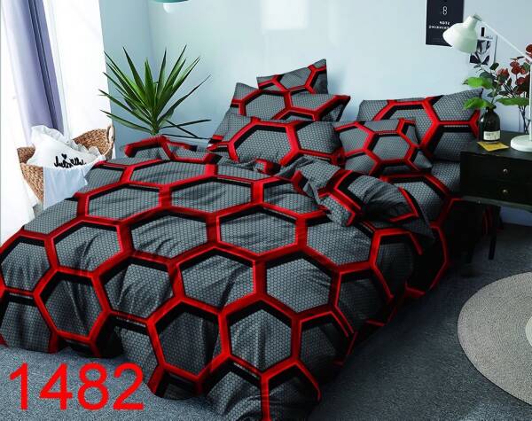 Komplet pościeli 3 części 5950 Mix wzory 200x220 1