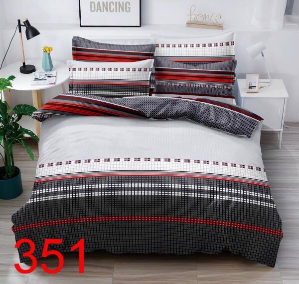Komplet pościeli 3 części 5957 Mix wzory 200x220 1