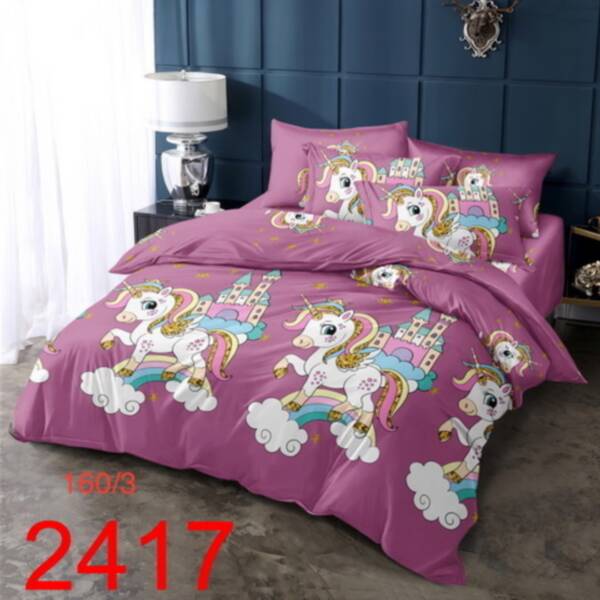 Komplet pościeli 3 części 5966 Mix wzory 160x200 1