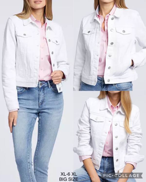Kurtka jeansowa damskie 5979 Mix kolor XL-6XL